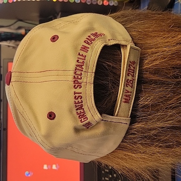 Indy 500 Gainbridge Beige & Maroon Top Stitch Cap - Picture 3 of 6